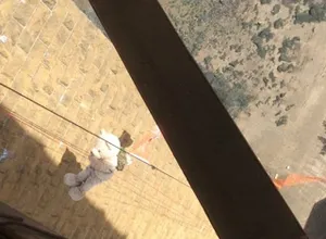 Baxterbear Abseils Forth Rail Bridge