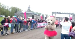 Baxterbear Rides Off on Poppy Bike