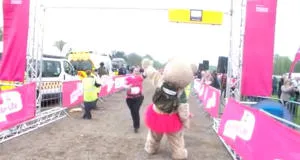 Baxterbear Rides Off on Poppy Bike