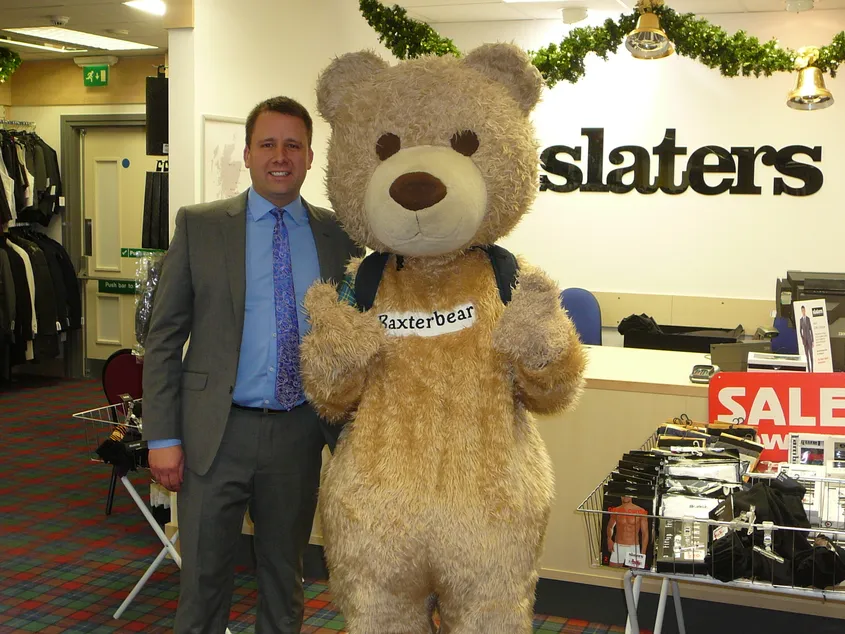 Baxterbear meeting store manager David Mooney