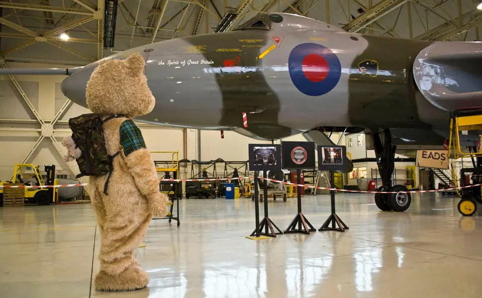 Baxterbear looking at Vulcan